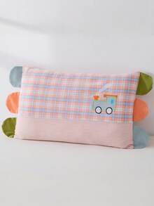 1PC 贴片刺绣儿童枕头，柔软舒适儿童卧室恐龙动物刺绣枕头，适用于儿童房装饰（枕套+枕芯）