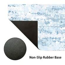 1 Stück Schreibtisch-Unterlage mit abstraktem Kunstmuster, extra großer Mauspad, erweiterbare Schreibtischunterlage, XL Tastaturunterlage, langer Mauspad, Küchen-Abtropfmatte, geeignet für Dekoration, Schreiben, rutschfeste Gummibasis, passend für Gamer, Büro Zuhause, Küche, Studium und Arbeit - Verschiedenfarbig - Übersicht 2