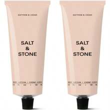 Loción corporal de Sal y Piedra para mujeres y hombres | Hidrata, nutre y suaviza la piel | Restaura la piel seca | De rápida absorción | Libre de crueldad animal y vegana (100 ml) (Sándalo y Vetiver)