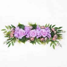 1 件婚礼拱门花 - 人造花饰 - 适用于婚礼拱门仪式标志、婚礼椅背装饰、节日和派对装饰、春夏装饰 - 适合婚礼和活动 - 送给新娘和活动策划者的完美礼物