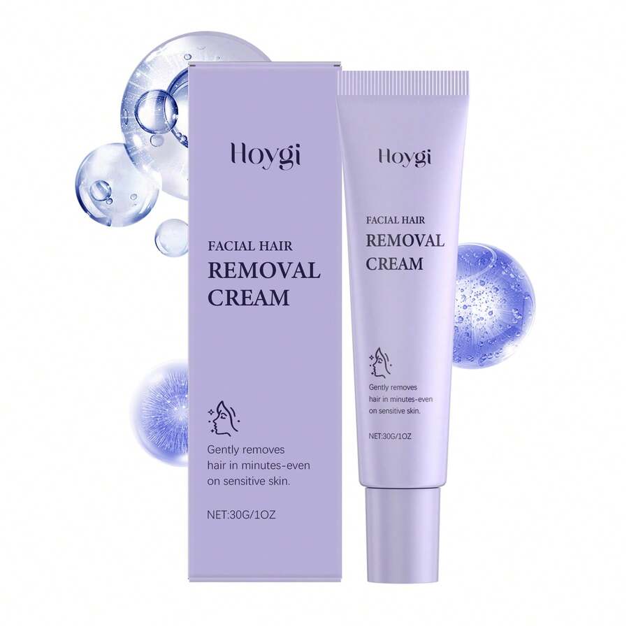 Hoygi Facial Hair Removal Cream 30g - Gently Removeshair In Minutes-Evenon Sensitive Skin,Contains Extracts Of Centella Asiatica & Shea Butter - White - View 1