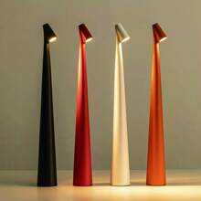1 pièce Lampe de table à design minimaliste, veilleuse rechargeable pour la lecture et l'apprentissage, lampe de bureau à interrupteur tactile avec trois modes d'éclairage réglables. Convient pour la chambre à coucher, le bureau, la décoration et l'éclairage du salon.