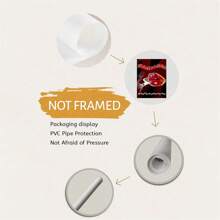 1PC Music Inspired Vinyl Album Poster | Printable | Downloadable | Music | Wall Art | Poster, For Home, Office, Living Room, Bedroom, Festival Gift Idea - Multicolor - View 5