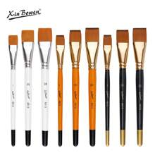 3-teiliges professionelles Künstlerpinsel-Set, Nylonpinsel, Malpinsel-Set für Anfänger und Profis – ideal für Aquarell-, Öl- oder Acrylmalerei, Gesichtsbemalung, Schulanfang, Schulbedarf