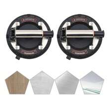 YUNRUX 2PCS Glass Suction Cups, Vacuum Suction Cups, Vacuum Glass Lifter Tile Stone Glass Lifter Suction Cups Heavy Duty