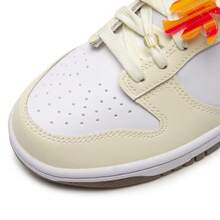 Zapatillas de mujer Nike DUNK LOW (GS) deportivas casuales cómodas y ligeras IB8891-191 - Amarillo/Naranja/Blanco - Ver 6