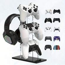 1pc Universal Acrylic Headphone Hanger Rack, Removable Desktop Display Stand, Suitable Compatible With PS4/Switch Game Controller And Headset
