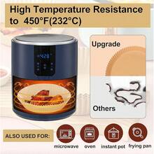 New-2025- Large Air Fryer Disposable Paper Liner Round, 10 Inch Parchment Liners Non-Stick Fryer Paper Pads Baking Paper  For 7qt Power XL Air Fryer, Baking Roasting Microwave - 10 Round - 查看 7