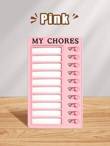 1pc/To Do List Board,Removable And Repeatable Portable Chore Chart Memo Board,DIY Message Family Travel Planning Reminder Form,Daily Work Plan Task List, Exercise Fitness, On Time To Complete The Task Notepad(Random Shipment Of New And Old Versions) - one-size - View 12