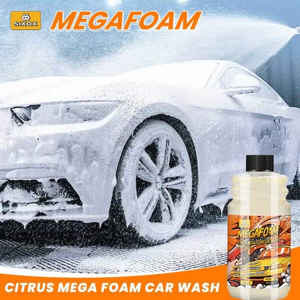 16.64fl.Oz Car Cleaning Foam Large Capacity High Concentration Super Foam Car Wash Liquid Auto Washing Shampoo Foam Car Wash Supplies, Suitable For Cars, Motorcycles And Motorhomes