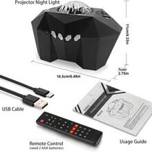 Proiettore Bluetooth Aurora, funzione timer personalizzata, luce notturna atmosferica a LED con galassia e stelle per decorazione camera da letto, regalo