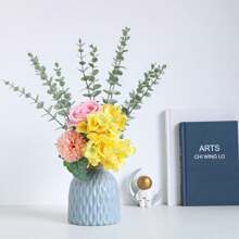 Artificial Eucalyptus Leaves, Green Branches For Home Party, Garden, Wedding Decoration, Floral Bouquet, Outdoor Garden Table Centerpiece, Wreath, Fake Eucalyptus Leaves European Decor, Room Decor, Photography Backdrop, Paired With Artificial Flowers (Note: Shedding Of Frost Is Normal Due To The Artificial Nature, Please Purchase Carefully),Fake Plants