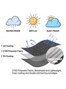 Waterproof Hanging Egg Chair Cover, Windproof Egg Chair Cover With Zipper & Snap Button, Outdoor Wicker Egg Chair Slipcover