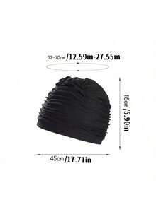 成人特大号泳帽 1 件装 - 弹性舒适，可机洗，适用于游泳池、水疗中心、沐浴 - 男女通用护发帽，优质纺织材料