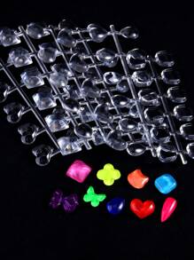 Nail Polish Swatch Dots Round Nail Color Swatches Clear Transparent Nail Polish Display Nail Sample Swatches With Adhesive Sticker For Gel Polish Nail Swatch Book