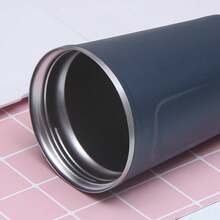 500ml/17oz Tazas de viaje a prueba de derrames y fugas, tazas de café reutilizables con tapas, termos de café de acero inoxidable con aislamiento térmico para bebidas calientes y frías, aptas para automóvil, uso diario, viajes y regalos