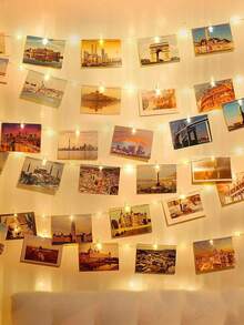 1pc 1/2/3/4/5/10M Home Decor Photo Clips Light String, Indoor Room Wall Decor Lights String, Wedding Decor, Party Decor,Bedroom Wall Decor Light,Garden Decor,Birthday,Graduation Decorations LED Lights, Christmas Tree Decor String Lights