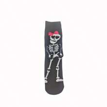 1/2/3/5 Pares de calcetines de media caña del mismo tipo para hombres y mujeres, calcetines de punto con calavera, nuevos calcetines de media caña con cajón magnético, calcetines de Halloween para hombres y mujeres, calcetines para novia, calcetines para parejas