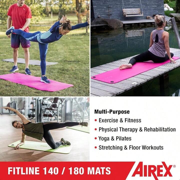AIREXエアレックス トレーニングマット フィットライン180 厚さ10mm Amazon | AIREX(エアレックス) トレーニングマット フィット