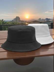 2 Packs Unisex Bucket Hat Beach Sun Hat Aesthetic Fishing Hat For Men Women Teens, UPF 50 Packable Summer Travel Beach Sun Hat,Reversible Double-Side-Wear