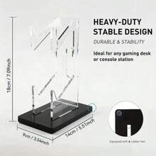 1pc Universal Acrylic Headphone Hanger Rack, Removable Desktop Display Stand, Suitable Compatible With PS4/Switch Game Controller And Headset