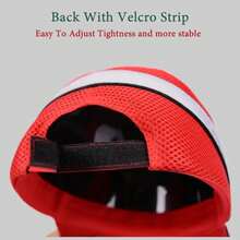 Casco de  de tela de red de alta visibilidad anti-colisión, gorra de trabajo, estilo de gorra de béisbol, protección para la cabeza, reparación - Negro - Ver 3
