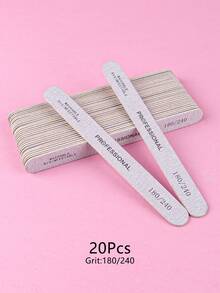50/30/10pcs Thin Wood Sandpaper Nail Files, 100/180 Mesh Wood Sandpaper Grinding Files, 180/240 Mesh Double-Sided Polishing Files, Professional Manicure Polishing Files, Boat-Shaped Pedicure Double-Sided Wooden Polishing Files, Suitable For Natural Nails, Home Salons, Crystal Nails, Etc. - Multicolor - View 18