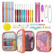 New Crochet Hook Case Without Hooks And Accessories, Zipper Storage Organizer Bag With Web Pockets For Various Crochet Needles/Knitting Accessories/Crochet Hook Kit Tools, Lightweight, Easy To Hold