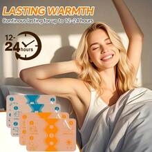 100/50/30/10/5片装中式虎纹冷热贴 - 持久自然缓解背部、膝盖、颈部、肩部、肌肉和关节疼痛，非电动，艾灸，姜黄和藏红花混合，肌肉松弛剂 | 香辣设计贴片 | 天然成分贴纸 - 彩色 - 查看 6