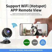 1 件小型 1080p 间谍相机，2.4G 无线 WiFi 隐藏式相机，全高清隐藏式相机，家庭/办公室安全。