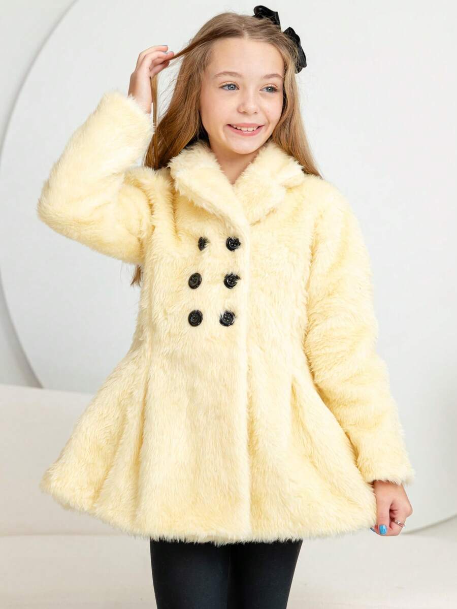 Young Girls Winter Coats - Màu be - Xem 1