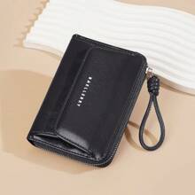 New Women's Wallets Fashion Short PU Leather Zipper & Hasp Purse Large Capacity Money Bag For Women Small Coin Card Holders For Men Wallet Mini Wallet Purse Wallet Small Wallet