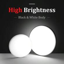 CANMEIJIA LED吸顶灯，简约时尚，220V超薄高亮度，适用于客厅、卧室、厨房、阳台、浴室等场所。可选18W/30W/40W功率，超薄设计，简约优雅，极具现代感。 - 白色邊框 - 查看 4