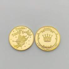 5/10/20 قطعة من العملات التذكارية المطلية بالذهب بشكل السن، هدايا إبداعية على شكل سن للجمع، هدايا طبية لعيد الميلاد - متعدد الألوان - مشاهدة 5