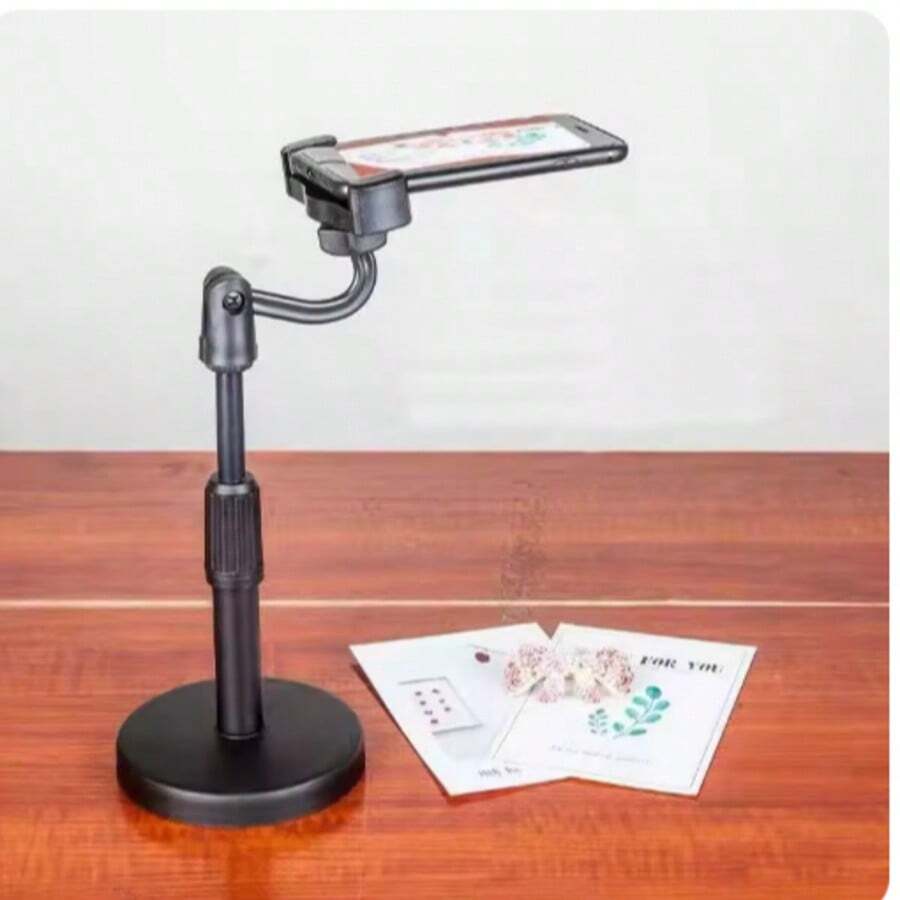 Desktop Tripod For Phone Smartphone  With Phone Holder Stand Bracket Tripe For Mobile Telefoon Statief Stand Table - Black - View 1