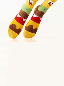1 Pair Of Women's Socks, Ugly, Funny, Funny, Fashionable Socks, Odor-Proof Sweat-Absorbent And Breathable Socks, Socks Suitable For Daily Wear In All Seasons