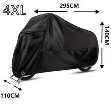 1pc 190T Taffeta Silver Cloth Motorcycle Cover, Dust-Proof Outdoor Protective Cover Fits Motorcycles & Bicycles