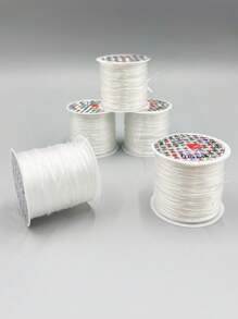 1pc Quick Beading Elastic Cord, Versatile Jewelry Cord Elastic Bracelet String, Crystal Beads String For Jewelry Making, DIY Bracelet Necklace, Crafts Creation