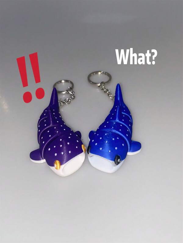 1pc 3D Printed Movable Shark Decoration, Fully Posable Novelty Collectible Toy Suitable For Bookshelf, Home, Living Room, Office, Desk, Entrance, Room Decor, Home Decor