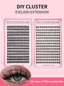 28 Rows 392 Clusters False Eyelashes Natural Cross Weddingparty And Club Daily Work Meeting Natural False Eyelashes Are Comfortable To Wearfairy Beginner Curling Planting False Eyelashes Cos Single Cluster Lazy Person Naturalfairy Single Cluster Little Devil Manga Curling False Eyelashes