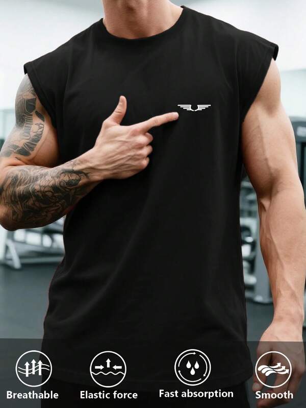 ملابس علوية رجالي، فوطة رياضية صيفية، ملابس علوية بلا أكمام سوداء، صالة رياضة، بولو رياضي، للجري، كاجوال، قبالة السترة، لون سادة، مناسب للتمارين الرياضية، الأنشطة الخارجية، العطلات، الشاطئ، ماراثون، ملعب كرة السلة، الاستخدام اليومي، تصميم جرافيكي صغير، عضلات، لياقة بدنية، تدريب القوة، تمرين