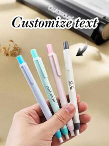 1 pezzo Gomma per matita personalizzata, gomma colorata a macaron, gomma per matita creativa, gomma personalizzata con nome/testo/logo, adatta per cancellare arte e pittura, scrittura quotidiana, forniture per ufficio e scuola, prevenzione della perdita, regali per la prima infanzia, ritorno a scuola, forniture per l'apprendimento scolastico