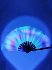 1 件男女通用发光大扇子，酷炫功夫扇，夏季必备，适合舞台表演、活动、派对、万圣节、毕业季、教师节、送给朋友和家人的礼物、节日生日 - 螢光放射圈 - 查看 14