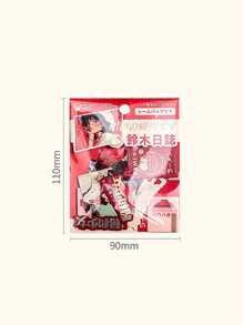 30 Stücke Anime-Charakter-Themen dekorative Aufkleber-Set, Showa-Ära Serie, geeignet als Geschenk, für Büro, Zuhause, Markierung, Beschriftung, Klassenzimmer, Unterhaltungsspielzeug, Studentenplaner kreative Retro-Memo-Dekoration Aufkleber, DIY Deko Schulbedarf, Schulanfang