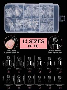 120 片半哑光半覆盖杏仁形假指甲，多角度展示亚克力指甲片，边缘较薄，贴合自然，前端较厚，经久耐用