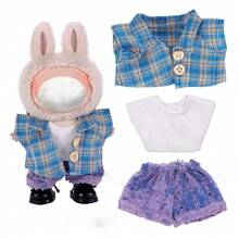 [Solo ropa] Conjunto de ropa para muñeca de 17CM, juego de ropa intercambiable para muñecas LABOBO de 1ª/2ª/3ª generación de 17CM (sin incluir la muñeca ni los zapatos)