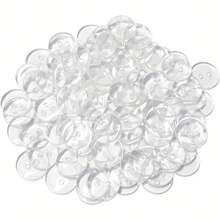 100pcs Plastic Resin Buttons Sewing Buttons Scrapbooking Buttons Decorative Buttons 2-Hole Buttons For Crafts Arts & Crafts Supplies Clothes Buttons Sewing & Knitting Supplies. (Color: Black, White, Transparent)
