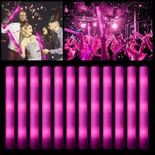36pcs/48pcs Set LED Pink/White/Red Fiber Optic Lightstick - Party Supplies For Singles, Wedding Glow Party Favors, Suitable For Christmas, Birthday, Wedding, Concert, Bar, Halloween, New Year Party Gifts - Hồng - Xem 3