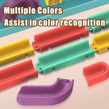 儿童、DIY、组装轨道、滚筒滑梯、婴儿洗澡玩具、旋转音乐、浴室、戏水玩具、可爱小鸭、洗澡玩具 - 彩色 - 查看 8