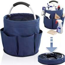 Faltbare 600D Oxford Tuchwerk-Organizer Tasche - Garten Aufbewahrungskorb mit 6 Fächern & großer Mitteltasche, platzsparendes Design mit Tragegriff, perfekt für Haus & Garten Nutzung - Grün/Schwarz, Garten Aufbewahrungslösung | Faltbares Design | Funktionales Design Werkzeugtasche mit 6 Fächern und großem Stauraum - Faltbares platzsparendes Design, multifunktional mit Griff. Geeignet für Gärtnerei